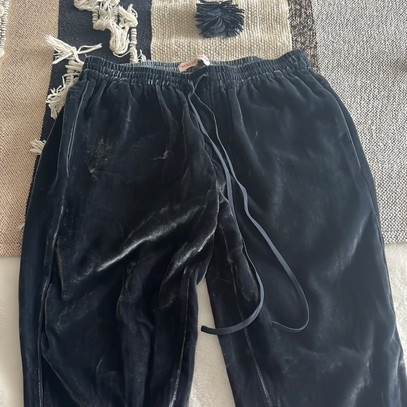 Rebecca Taylor grey velvet jogger - Picture 1 of 3